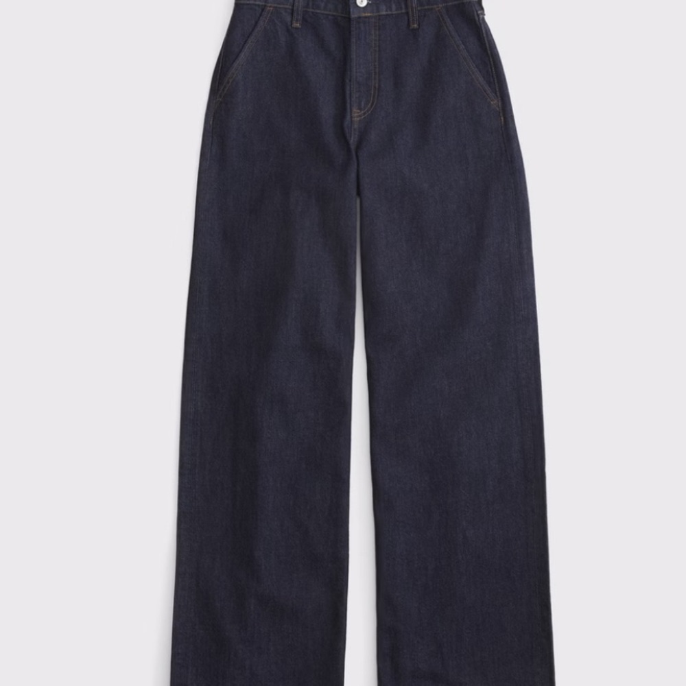 Abercrombie & Fitch Women's Dark Blue Flare Jeans